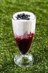 smoothie with blueberries