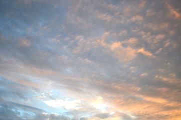 Candy clouds pink and white sky