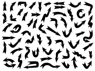 set of arrows doodle