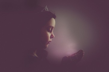  Young princess in a diadem