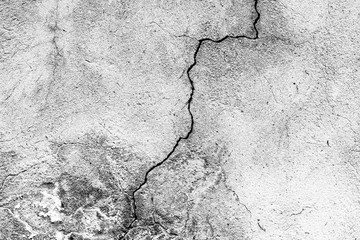 Obraz premium Wall fragment with scratches and cracks