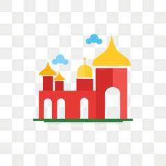 Badshahi mosque vector icon isolated on transparent background, Badshahi mosque logo design