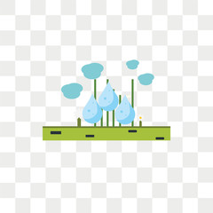 Water drops vector icon isolated on transparent background, Water drops logo design