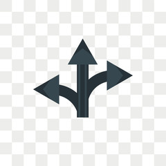 Detour vector icon isolated on transparent background, Detour logo design