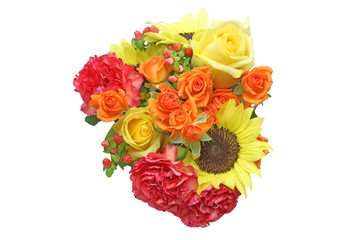 様々な花のブーケ