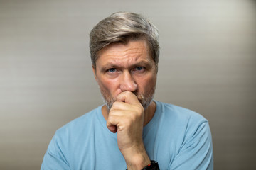 Male portraits. Various emotions. 