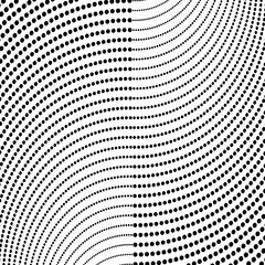 Abstract halftone pattern. Vector halftone dots background for design banners, posters, business projects, pop art texture, covers. Geometric black and white texture.