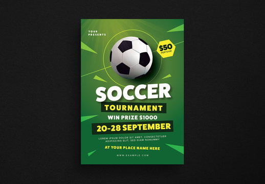 Soccer Tournament Flyer Layout