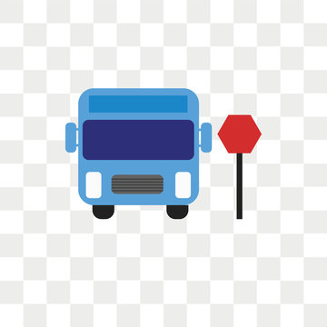 Public transport vector icon isolated on transparent background, Public transport logo design