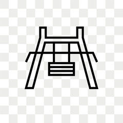 Gym vector icon isolated on transparent background, Gym logo design