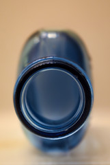 Vintage Blue Glass Bottle I