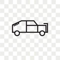 Military vehicle vector icon isolated on transparent background, Military vehicle logo design