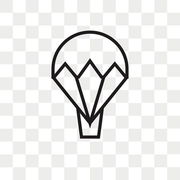 recommend clip art: Parachute vector icon isolated on transparent background, Parachute logo design