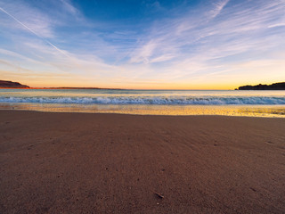 sunset of donegal beach,Ireland