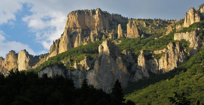 falaise du cirque d'Archiane, Vercors, dr&ocirc;me