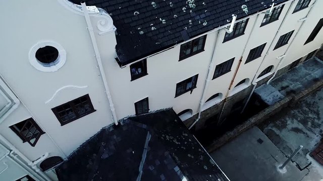 Drone skyview of Cape Town, Table Mountain, Devil's pick, UCT colleges, streets, cars, rush hour, shoot with Phantom 4 pro in 2018 South Africa