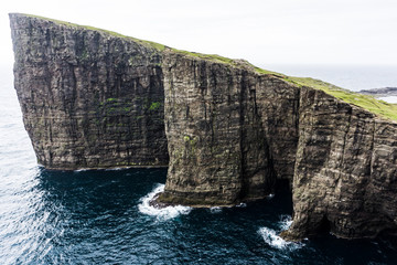 Trælanípan cliffs close to Vagar Airport, Faroe Islands
