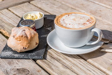 Cappuccino and Scone