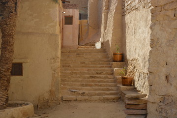 Stair way at eastern egyptian desert in St Paul monastery