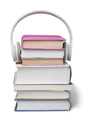 Wireless Headphones on Books