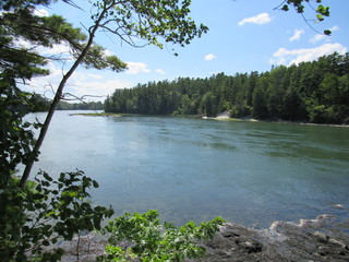 View of the Damariscotta River in Maine 