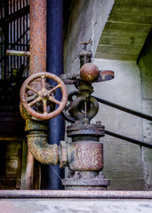 Antique speed governor on old mill equipment