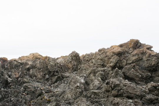 View of rocky hill