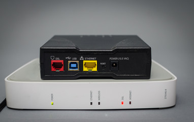 two old broadband equipment