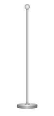 metallic flag pole