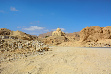 Fototapeta na wymiar Coptic church in the desert Monastery