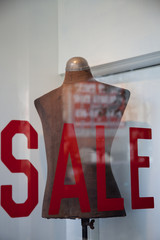 Sale with mannequin
