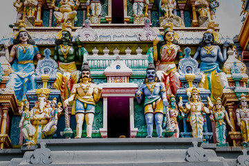 Statues de couleur Colombo Sri Lanka
