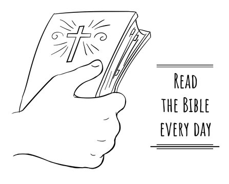 Read the Bible every day - Bible in hand