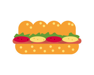 Hot Dog image vector icon logo