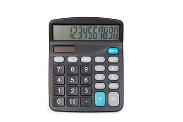 Calculator isolated on white background