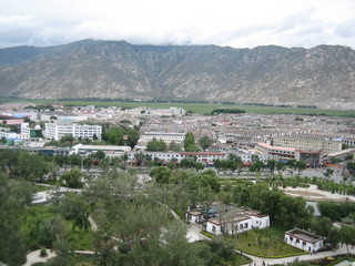 The view of Lhasa from Potala Palace, back in 2008