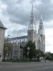 Ottawa, Ontario, Canada. September 2006. Notre-Dame Cathedral Basilica. 