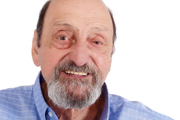 Obraz premium Portrait of happy senior man smiling