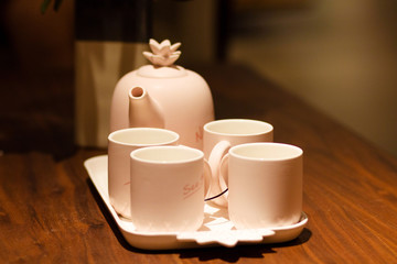 tea tray on the table