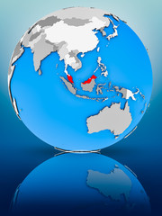 Malaysia on political globe