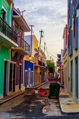 Fototapeta na wymiar Colorful building San Juan Puerto Rico