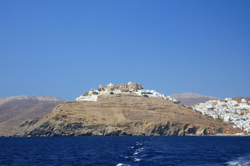 View of Chora Astypalaia, from the boat