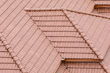 Tile roof texture background