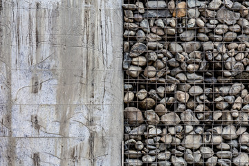 Rocks and Concrete at Construction Site