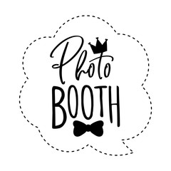 Photo booth photobooth props sign or icon.