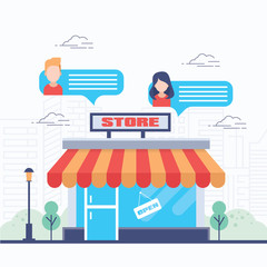 Building Store with People Chat