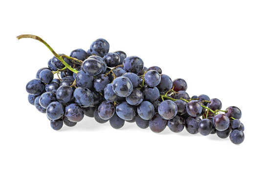 Purple grape isolated on a white background