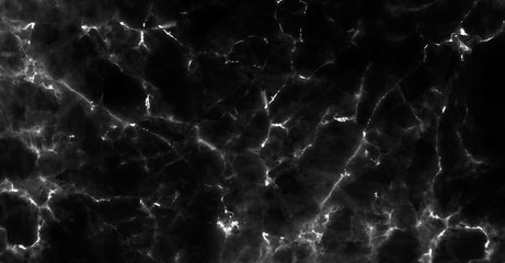 Black marble texture and background for design pattern artwork.