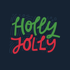 Holly Jolly Lettering
