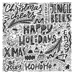 Merry Christmas Lettering